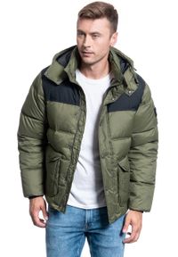 Lee - MĘSKA KURTKA ZIMOWA LEE PUFFER JACKET OLIVE GREEN L86NSZNX. Sezon: zima #3