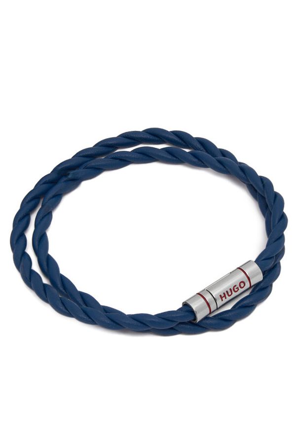Hugo - HUGO Bransoletka E-Doublebraid4 50552596 Niebieski. Kolor: niebieski
