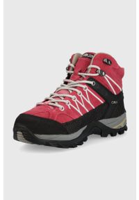 CMP buty Rigel Mid damskie kolor różowy ocieplone. Zapięcie: sznurówki. Kolor: różowy. Materiał: materiał, guma. Szerokość cholewki: normalna. Styl: klasyczny