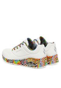 skechers - Skechers Sneakersy Jen Stark: Uno - Mini Drip 177959/WMLT Biały. Kolor: biały. Materiał: skóra #5
