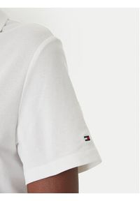 TOMMY HILFIGER - Tommy Hilfiger Sukienka codzienna WW0WW48749 Écru Regular Fit. Okazja: na co dzień. Kolor: kremowy. Materiał: bawełna. Typ sukienki: proste. Styl: casual #4