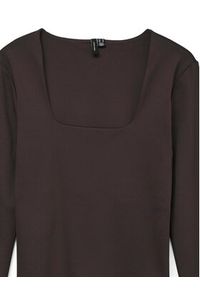Vero Moda Bluzka Million 10334613 Brązowy Regular Fit. Kolor: brązowy. Materiał: syntetyk #7