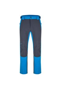 ZULUPACK - Męskie Spodnie Softshell Laep Lupic M - Wodoodporne i Elastyczne. Kolor: szary. Materiał: softshell. Sport: turystyka piesza