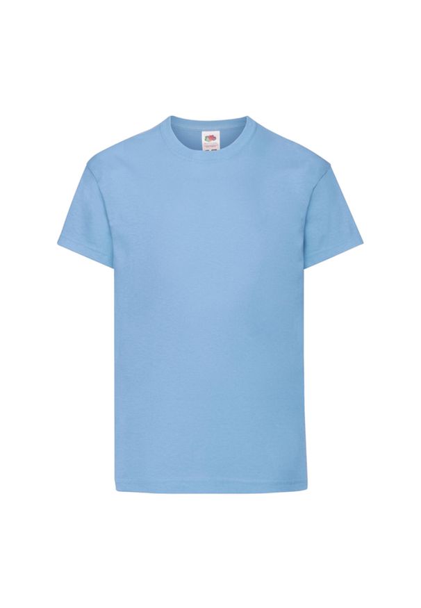 FRUIT OF THE LOOM - Oryginalna Koszulka Dla Dzieci. Kolor: niebieski. Sport: turystyka piesza