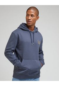 Lee - LEE CORE HOODIE MĘSKA BLUZA Z KAPTUREK NIEROZPINANA DUSTY 112342453