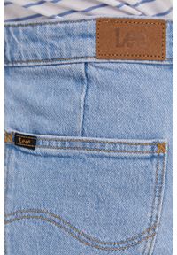 Lee Spódnica jeansowa mini prosta. Okazja: na co dzień. Kolor: niebieski. Materiał: jeans. Styl: casual