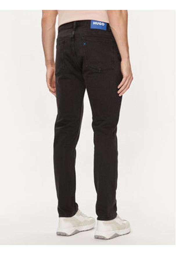 Hugo Jeansy Ash 50511514 Czarny Slim Fit. Kolor: czarny