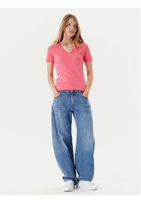 United Colors of Benetton - United Colors Of Benetton T-Shirt 3GA2E4230 Różowy Regular Fit. Kolor: różowy. Materiał: bawełna