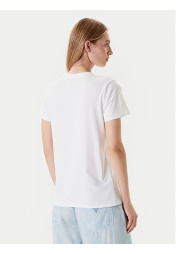 Guess T-Shirt W5YI38 I3Z14 Biały Regular Fit. Kolor: biały. Materiał: bawełna
