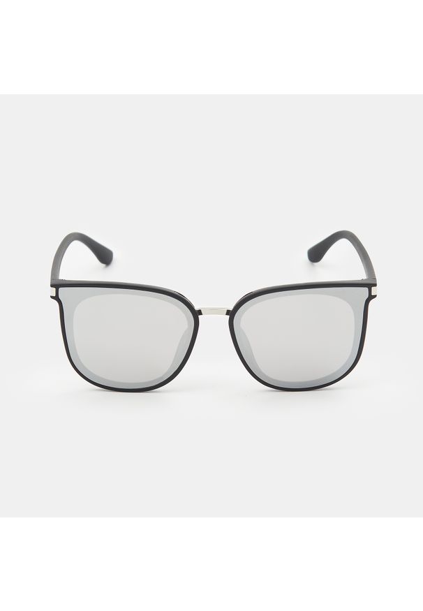 Mohito - Lustrzane okulary przeciwsłoneczne - Czarny. Kolor: czarny