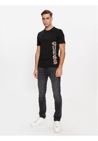 Guess T-Shirt M4RI30 J1314 Czarny Slim Fit. Kolor: czarny. Materiał: bawełna