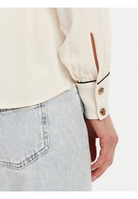 Elisabetta Franchi Koszula 8053686273550 Kolorowy Regular Fit. Kolor: biały. Materiał: wiskoza. Wzór: kolorowy #5