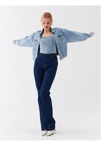 Patrizia Pepe Kurtka jeansowa 2O0066/D043-C960 Niebieski Regular Fit. Kolor: niebieski. Materiał: jeans, bawełna #5