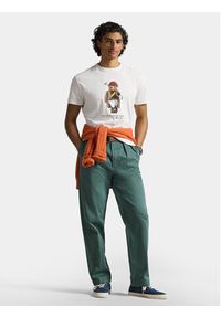 Polo Ralph Lauren T-Shirt 710B16611001 Biały Slim Fit. Typ kołnierza: polo. Kolor: biały. Materiał: bawełna #2