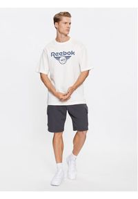 Reebok T-Shirt Basketball IL4435 Biały Regular Fit. Kolor: biały. Materiał: bawełna #4