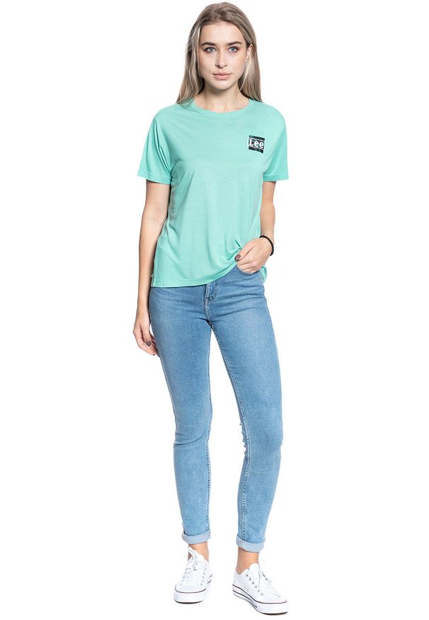 Lee - DAMSKI T-SHIRT LEE RELAXED FIT TEE AGATE GREEN L40CBWNB 112108497