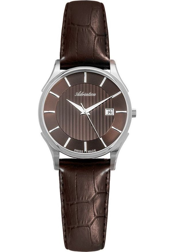 Zegarek Adriatica Zegarek Damski Adriatica na Pasku A3146.521GQ - Zegarek Kwarcowy Swiss Made