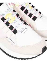 North Sails Sneakersy "Winch" | RW-03 COAST-030 | Winch | Kobieta | Biały, Różowy. Kolor: różowy, wielokolorowy, biały. Materiał: materiał, skóra ekologiczna. Wzór: aplikacja, kolorowy