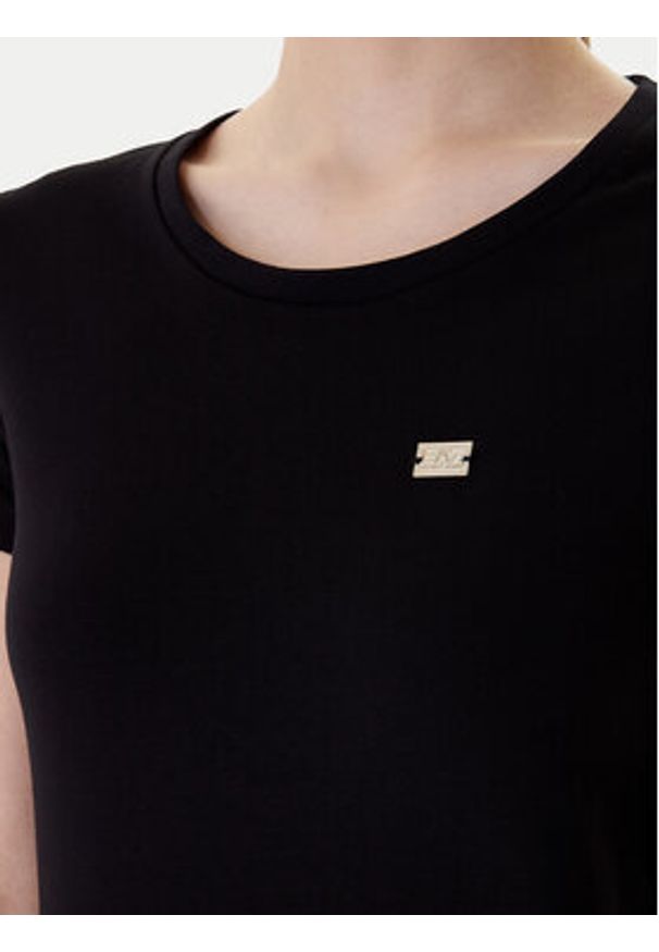 EA7 Emporio Armani T-Shirt 7W001045 AF10373 UC001 Czarny Slim Fit. Kolor: czarny. Materiał: bawełna