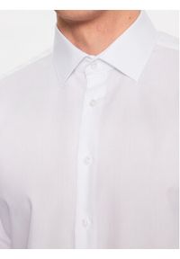 Seidensticker Koszula 01.666244 Biały Slim Fit. Kolor: biały. Materiał: bawełna #4
