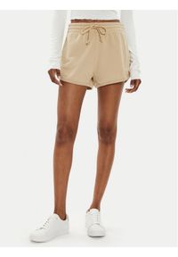 GAP - Gap Szorty sportowe 803625-03 Beżowy Regular Fit. Kolor: beżowy. Materiał: bawełna
