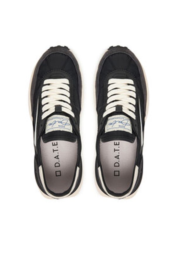 D.A.T.E. Sneakersy Athleta W441-AT-NY Czarny. Kolor: czarny. Materiał: zamsz, skóra