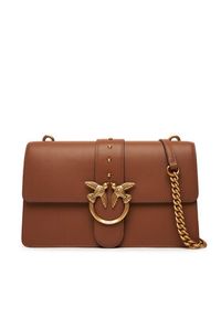 Pinko - PINKO Torebka Love One Classic ST.CL Al 25-26 PLTT 105857 A0F1 Brązowy. Kolor: brązowy. Materiał: skórzane #5