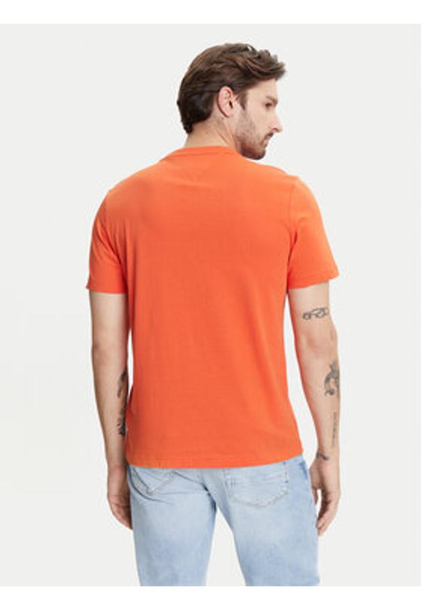 TOMMY HILFIGER - Tommy Hilfiger T-Shirt Fathers Day MW0MW39356 Pomarańczowy Regular Fit. Kolor: pomarańczowy. Materiał: bawełna