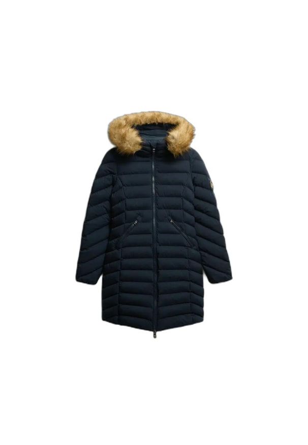 Parka dla kobiet Superdry Fuji. Kolor: niebieski. Sezon: zima