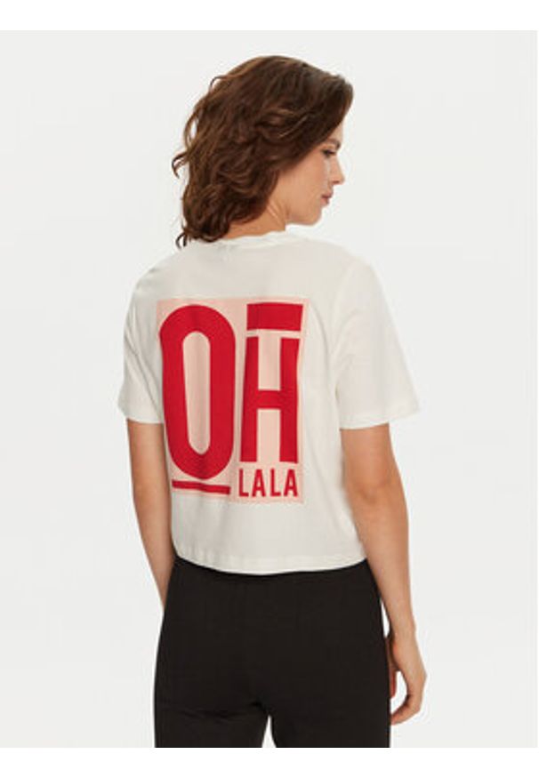 Vero Moda T-Shirt Elena 10326789 Biały Boxy Fit. Kolor: biały. Materiał: bawełna