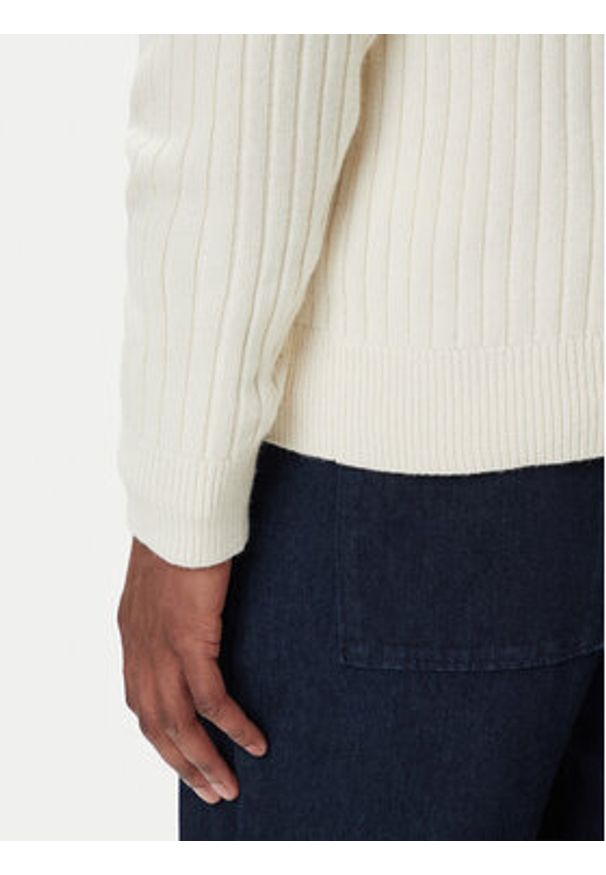 Polo Ralph Lauren Sweter 710974167003 Beżowy Regular Fit. Typ kołnierza: polo. Kolor: beżowy. Materiał: bawełna