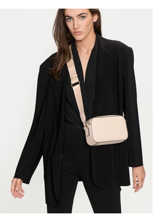 Tous - TOUS Torebka Bandolera Reporter T La Rue 2002020501 Écru. Materiał: skórzane