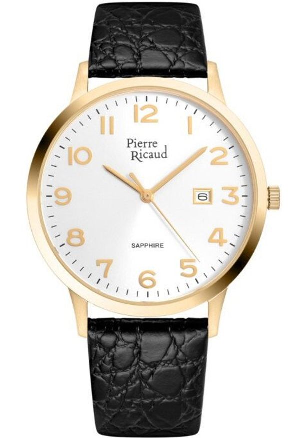 Zegarek męski Pierre Ricaud P91022.1223Q2 czarny. Kolor: czarny