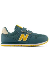 Buty New Balance PV500FSG zielone. Zapięcie: rzepy. Kolor: zielony. Materiał: syntetyk, materiał. Szerokość cholewki: normalna. Sport: turystyka piesza