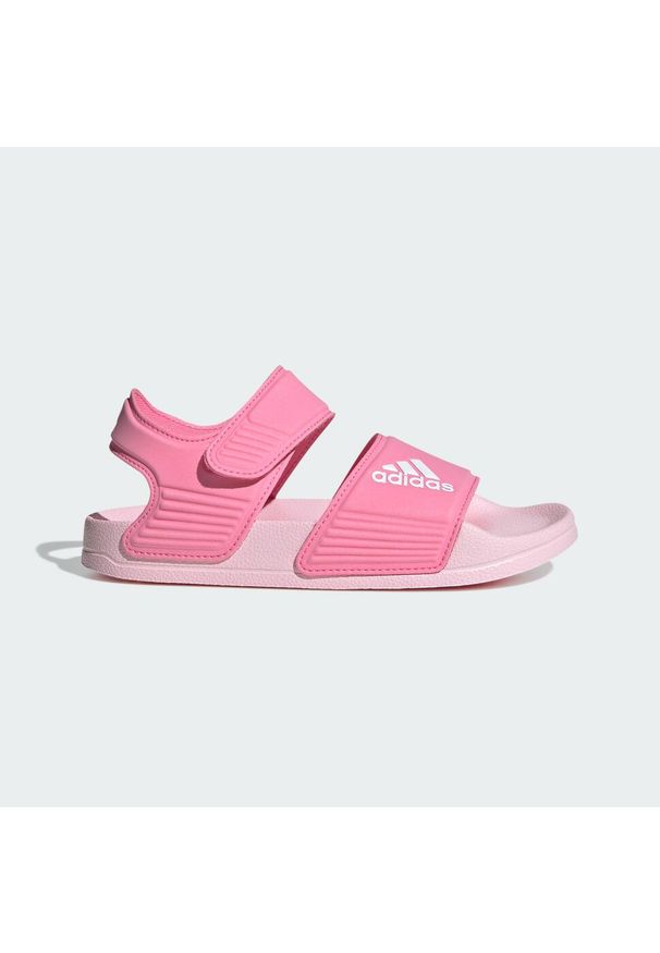 Adidas - adilette Sandals. Kolor: biały, wielokolorowy, różowy