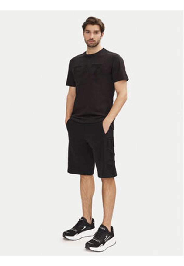 EA7 Emporio Armani T-Shirt 7M000149 AF14772 UC001 Czarny Regular Fit. Kolor: czarny. Materiał: bawełna