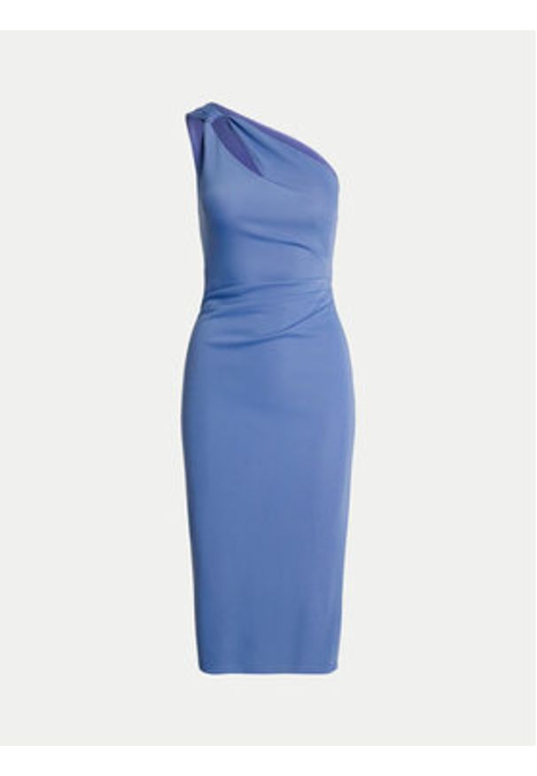 Lauren Ralph Lauren - LAUREN RALPH LAUREN Sukienka koktajlowa 253903046004 Niebieski Slim Fit. Kolor: niebieski. Materiał: syntetyk. Styl: wizytowy