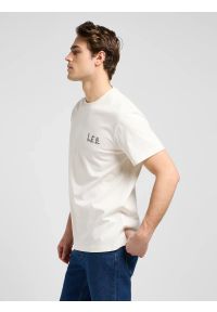 Lee - MESKA KOSZULKA LEE RELAXED GRAPHIC TEE ECRU 112370517 #5