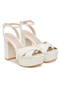 Buffalo Sandały Kya Cross 1291685 Biały. Kolor: biały. Materiał: skóra #4