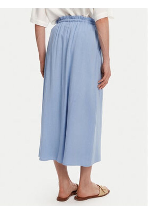 only - ONLY Spódnica midi Solvi 15338678 Błękitny Regular Fit. Kolor: niebieski. Materiał: wiskoza
