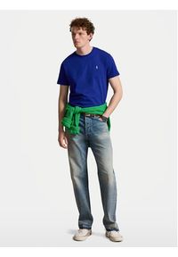 Polo Ralph Lauren T-Shirt 710671438529 Niebieski Regular Fit. Typ kołnierza: polo. Kolor: niebieski. Materiał: bawełna #5