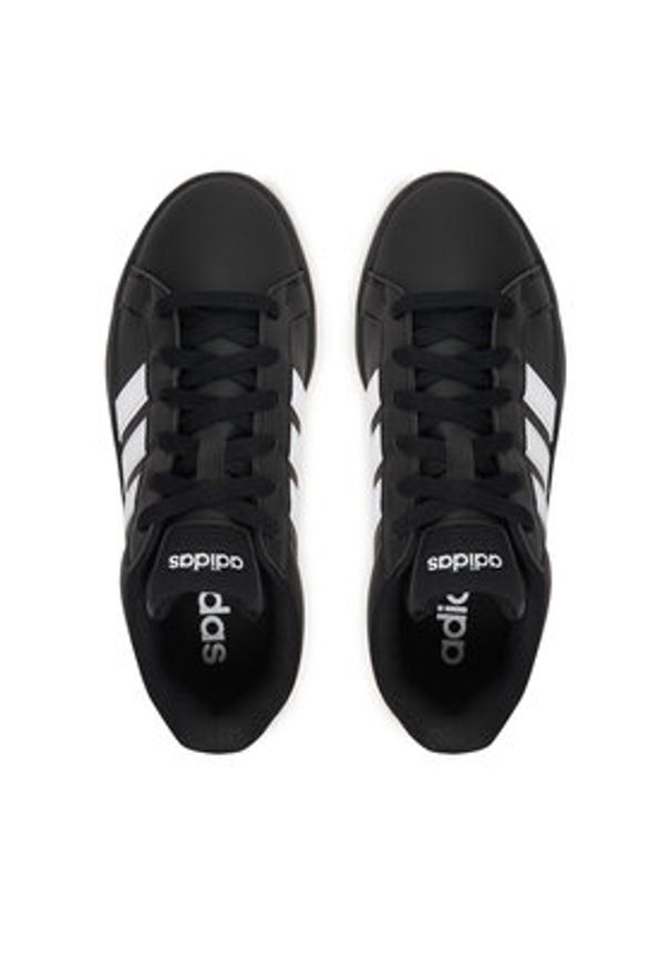 Adidas - adidas Sneakersy Grand Court 3.0 KJ4367 Czarny. Kolor: czarny. Materiał: skóra