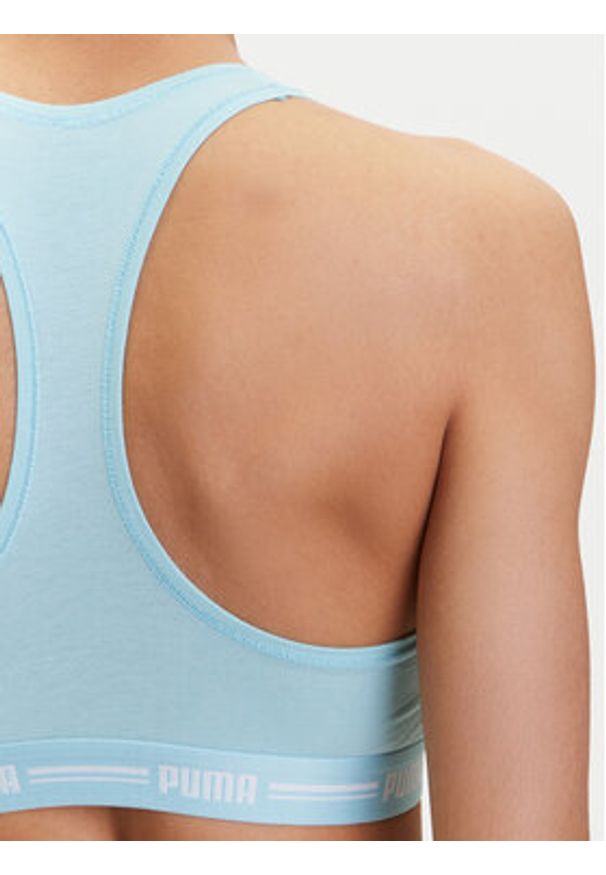 Puma Biustonosz top 907862 Zielony. Kolor: zielony. Materiał: bawełna
