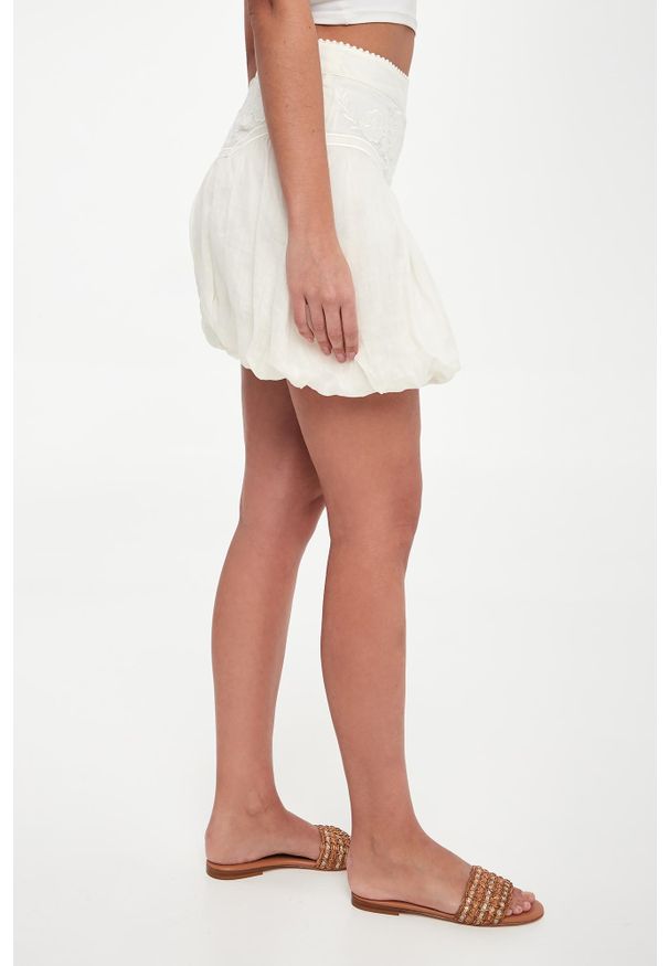 Twinset Milano - Spódnica mini bombka z haftem TWINSET. Wzór: haft