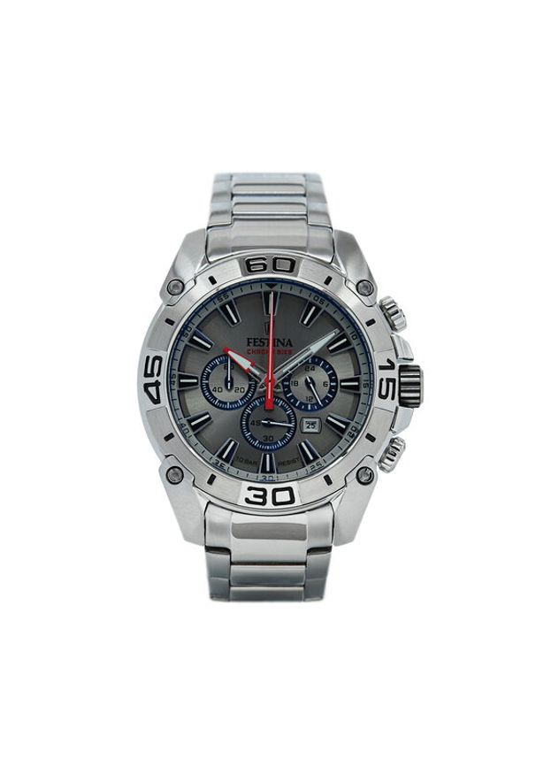 Festina Zegarek Chrono Bike '21 20543/1 Srebrny. Kolor: srebrny