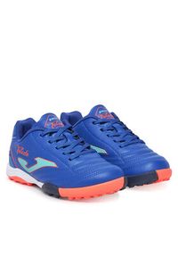 Joma Buty do piłki nożnej Toledo Jr 2504 TOJS2504TF Niebieski. Kolor: niebieski. Materiał: skóra #6