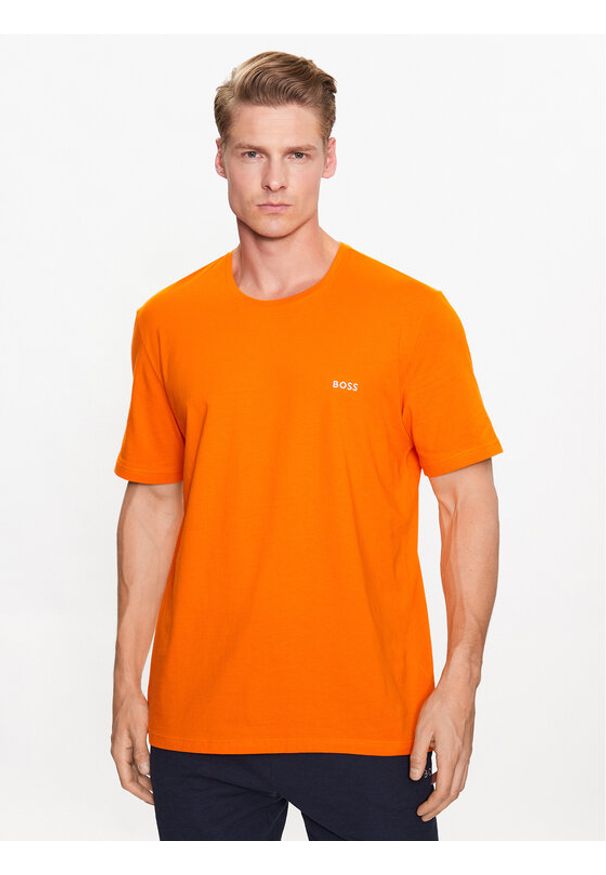 BOSS - Boss T-Shirt 50469605 Pomarańczowy Regular Fit. Kolor: pomarańczowy. Materiał: bawełna