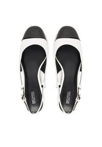 MICHAEL Michael Kors Baleriny Perla 40R4PLFP1L Biały. Kolor: biały. Materiał: skóra #5