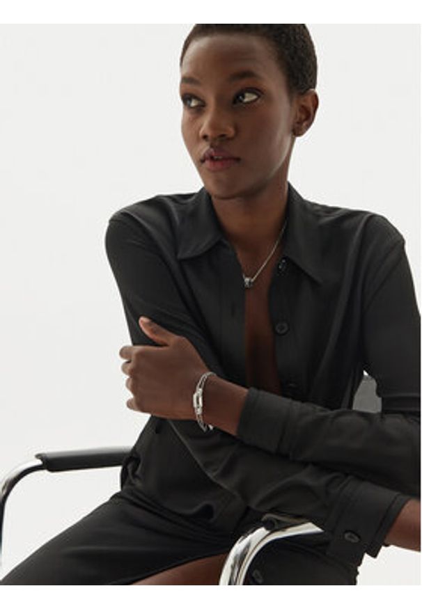 Guess Bransoletka JUBB04 581JW Srebrny. Materiał: metalowe. Kolor: srebrny