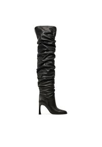 MICHAEL Michael Kors Muszkieterki Kelsea Leather Slouchy Boot 40F4KLHB5L Czarny. Kolor: czarny. Materiał: skóra #1